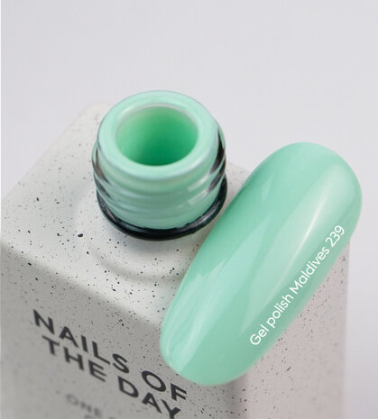 Maldives Gelpolish NOTD - pastel groen