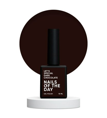 Let's special Dark Chocolate Gelpolish NOTD