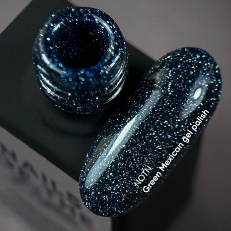 NAILSOFTHENIGHT Green Mexican - donker groene glitter gelpolish