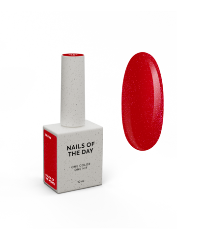 NOTD Color of the Month – August 2025 Kalyna - rode glitter tint