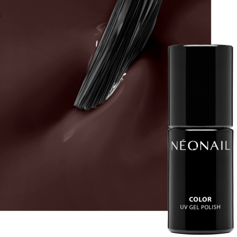 gelpolish in e kleur 'Painted Shadows' van NEONAIL - donker bruine tint