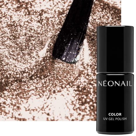 gelpolish van NEONAIL in de kleur 'Shimmering Goldrush' - gouden tint 