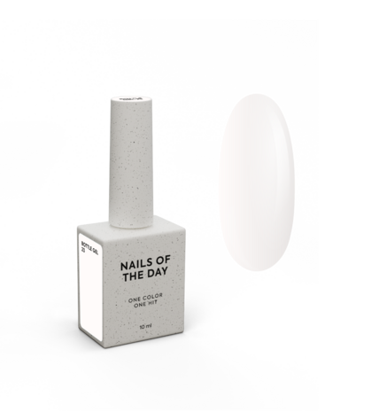 NOTD  Bottle Gel 23 van het mer Nails Of The Day - witte tint