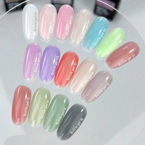  Bottle Gel 09 van het merk Nails Of The Day - paarse tint