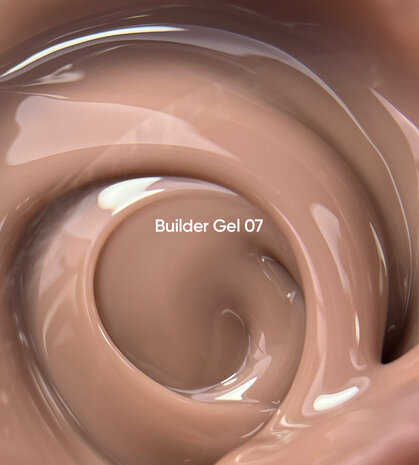 NOTD  Builder Gel 07 - nails of the day builder gel - bruine tint