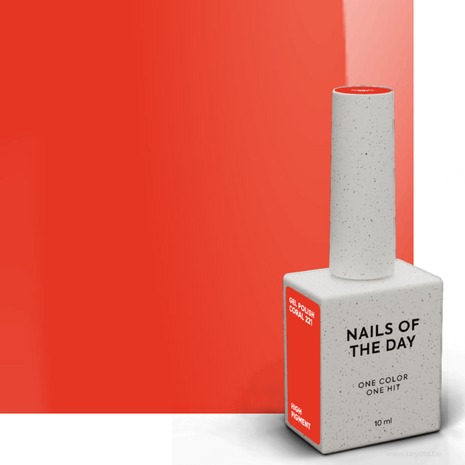 Let's special Coral Gelpolish NOTD