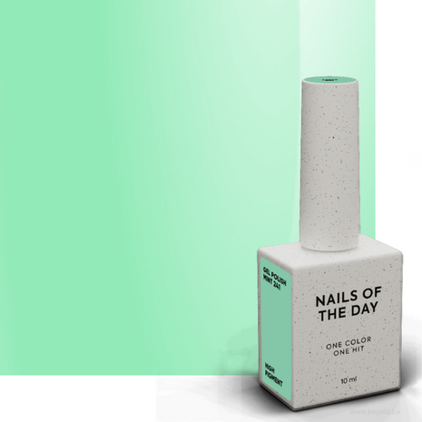 Let's special Mint Gelpolish NOTD