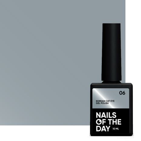 gelpolish in de kleur 'Korean cat eye 06' van het merk Nails Of The Day - grijze tint