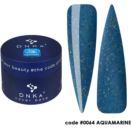 Aquamarine | Cover Base 0064 - 30ml - donker blauwe tint