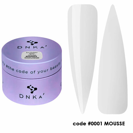 Builder gel mousse DNKa' in de kleur '0001' - doorzichtige tint