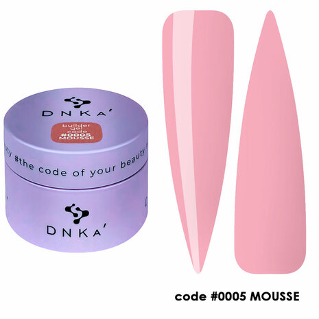 Builder gel Mousse van DNka' in de kleur ' 0005' - roze tint
