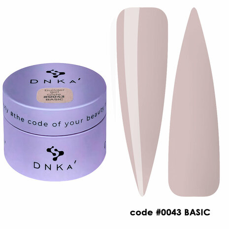 builder gel van DNKa' in de kleur 'Builder Gel  0043 Basic' - neutrale tint