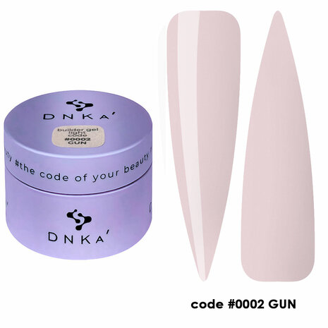 Builder gel ' Builder Gel Light 0002 Gun' van DNKa' - neutrale tint