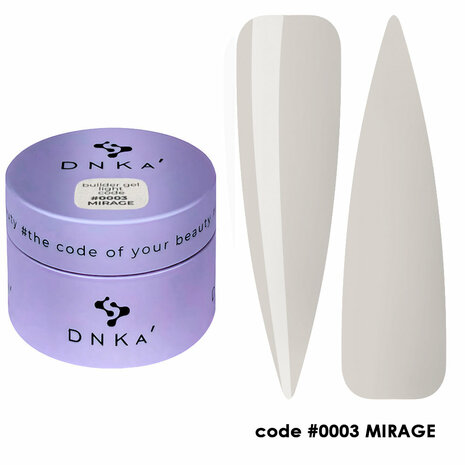 builder gel DNKa' 'Builder Gel Light 0003 Mirage' - neutrale tint 