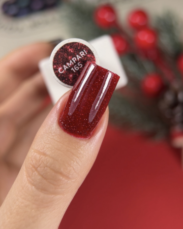 Campari gelpolish  NOTD