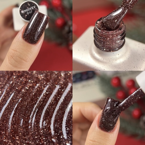 Whiskey gelpolish  NOTD