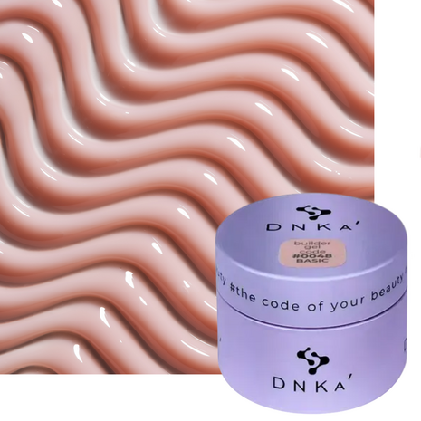 builder gel in de kleur '0048 Basic' van DNKa' - neutrale nude tint