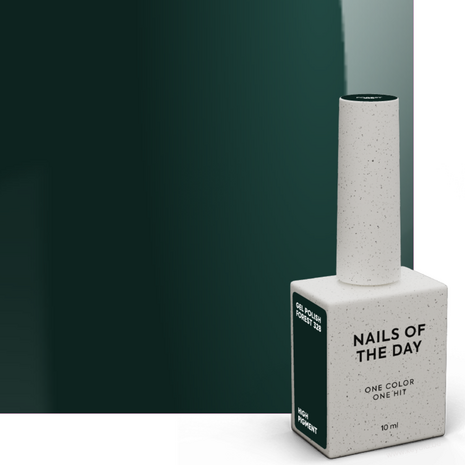 Nails Of The Day gelpolish in de kleur 'Forest' -donker groene tint