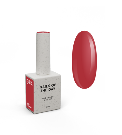 Nails Of The Day gelpolish in de kleur 'Rokslana' - rode winter tint