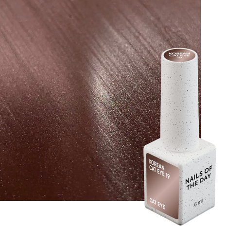 Korean Cat Eye '19' van Nails Of The Day - bruine tint