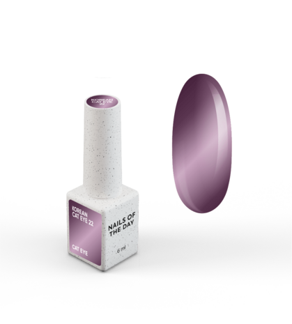 Cat Eye gelpolish van Nails Of The Day in het kleur '22' - paarse tint