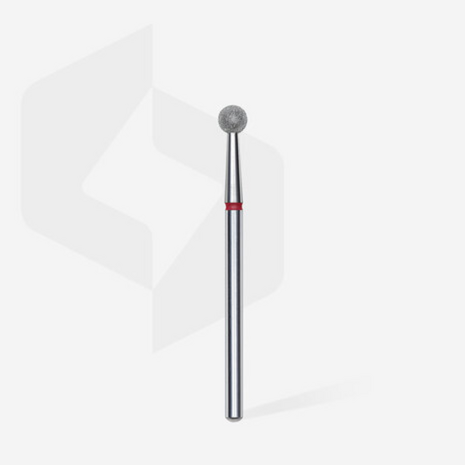 Diamond nail drill bit ball red head EXPERT diameter 4 mm