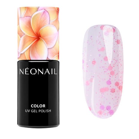 gelpolish in de kleur 'Bloom Confetti Milky' van NEONAIL