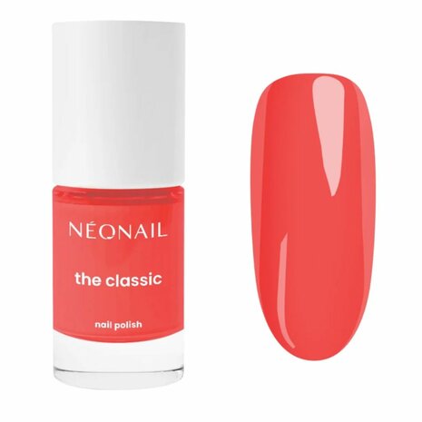 rode nagellak in het kleur 'Neon Coral 11' van NEONAIL