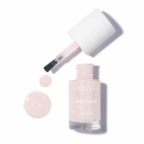 roze nagellak in het kleur 'Glittery Milk 01' van NEONAIL 