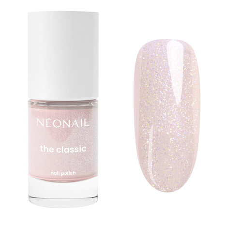 roze nagellak in het kleur 'Glittery Mist 02' van NEONAIL 