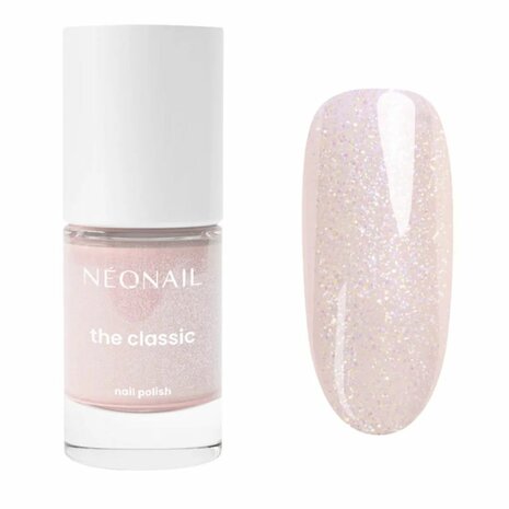 roze nagellak in het kleur 'Glittery Mist 02' van NEONAIL 