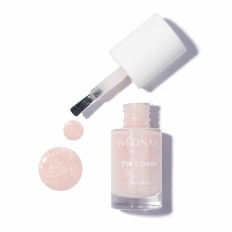 roze nagellak in het kleur 'Glittery Mist 02' van NEONAIL 