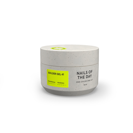 builde gel van Nails Of The Day in de kleur '41' - gele tint