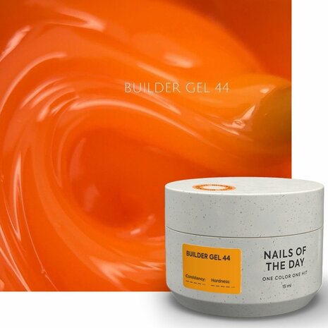 builder gel van Nails Of The Day in de kleur '  Builder Gel 44 ' - oranje tint