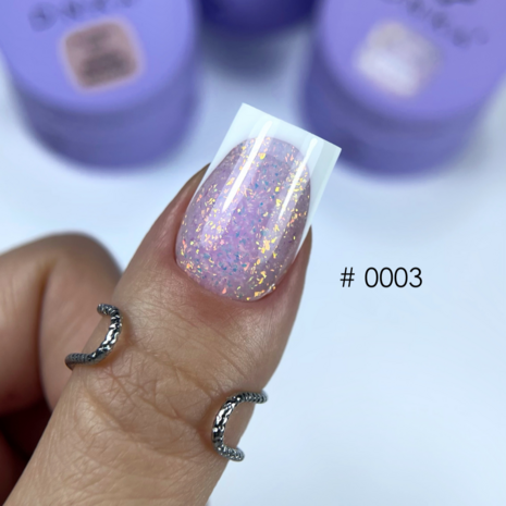 builder gel mousse van DNKa' in de kleur '0003' - paarse tint