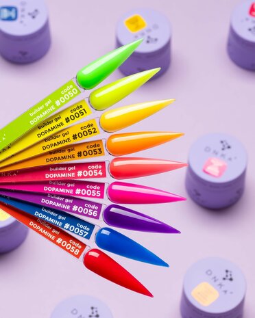 gekleurde builder gels van DNKa' op colorpops