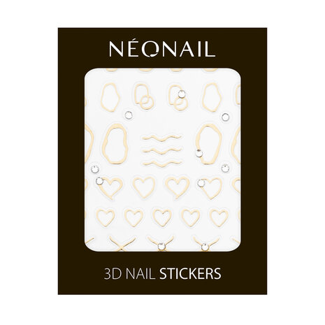 3D Nail Sticker Gold Abstract van NEONAIL