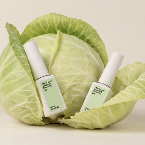 gelpolish van Nails Of The Day in de kleur 'Cabbage' - groene herfst tint