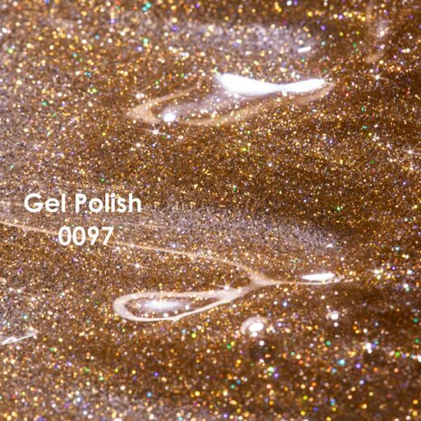 DNKa' Gel Polish Color 0097 - goud met glitters