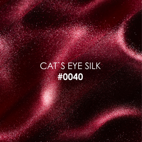 DNKa' | Wine Red Cat's Eye Silk  0040