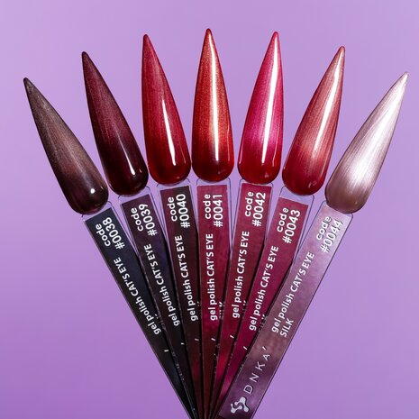 DNKa' | Wine Red Cat's Eye Silk  0039