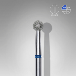 Diamond nail drill bit ball blue head EXPERT diameter 4 mm