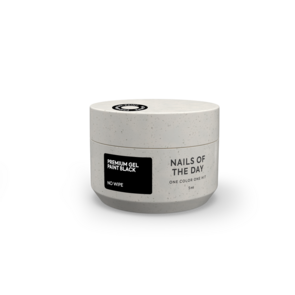 Premium gel paint Black no wipe NOTD