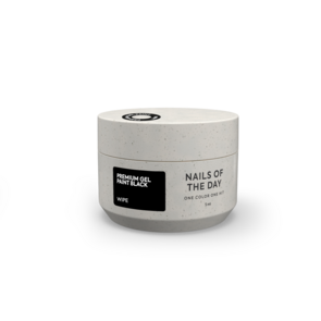 Premium gel paint Black wipe NOTD